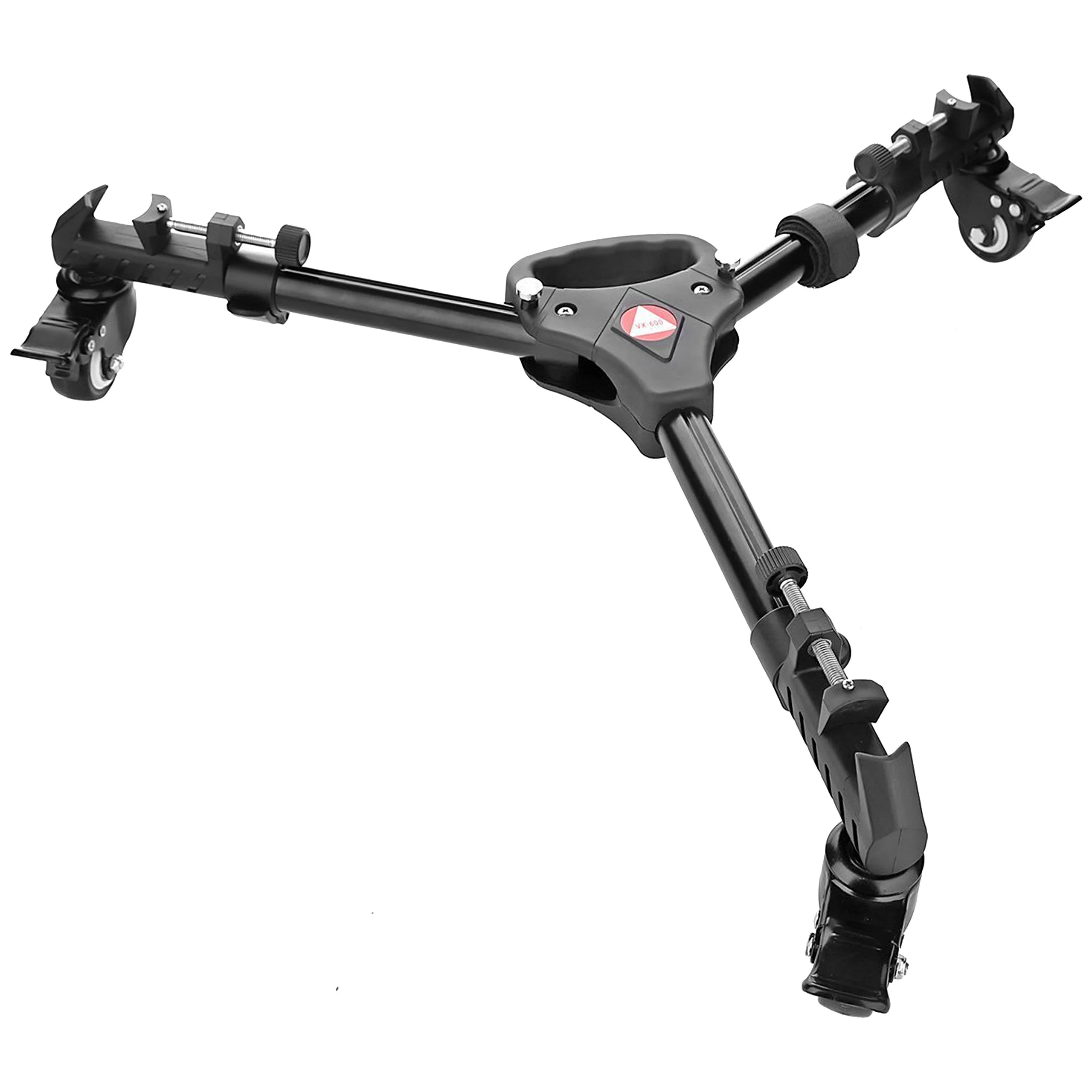 Professional Heavy Duty Tripod Dolly with Wheels and Adjustable Legs