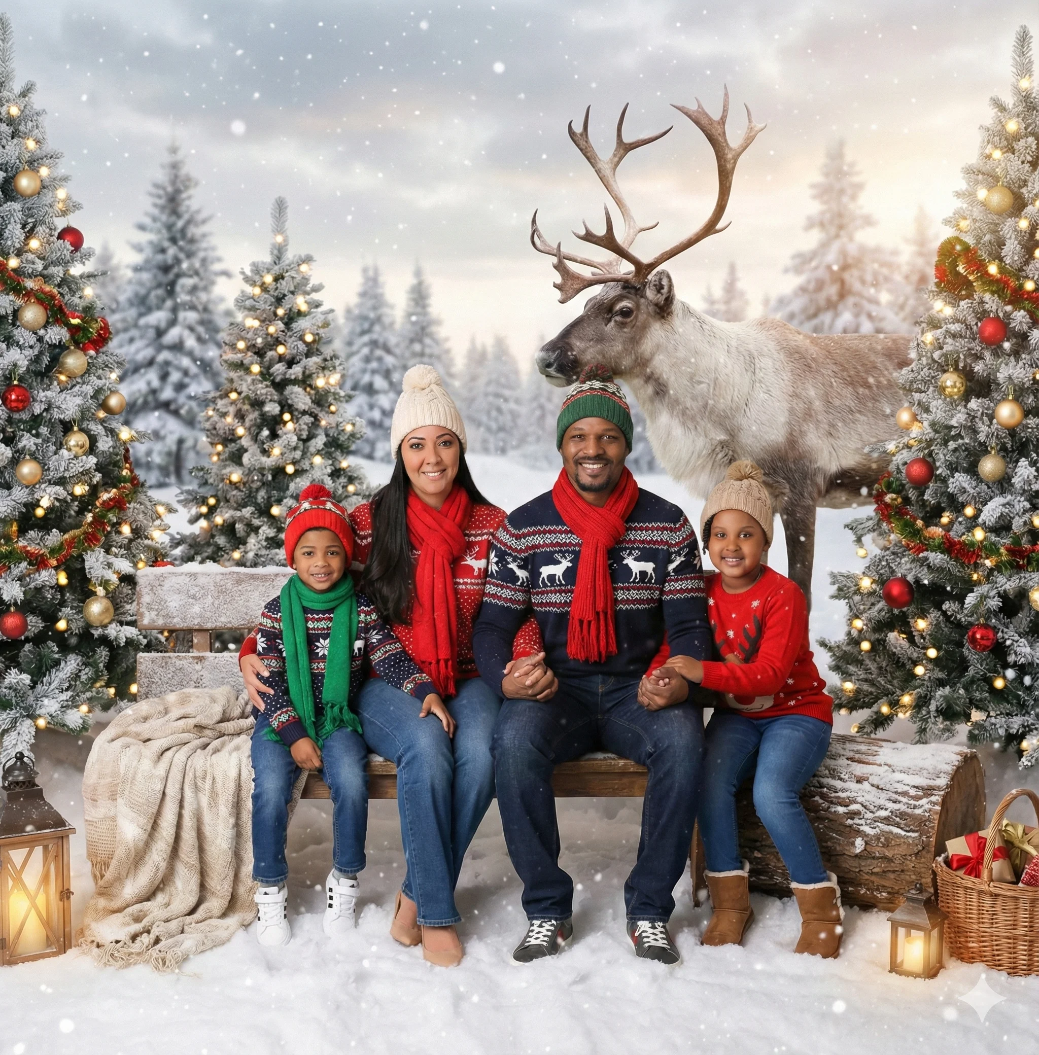 Xmas Photo Editing Service - Single Person Portrait